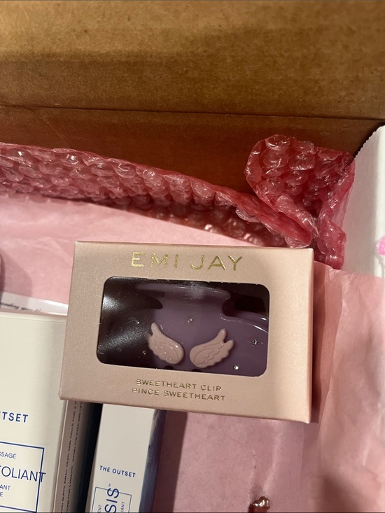 Emi Jay Accessories - Emi Jay Sweetheart Clip - Mauve Pink Winged Heart